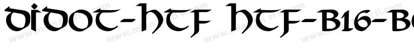 Didot-HTF HTF-B16-Bo字体转换